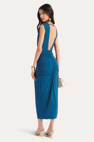 Gwen Ruched Midi Dress