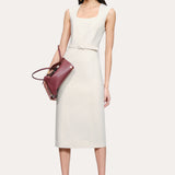 Margaret Belted Midi Dress