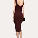Sylvie Milano Pointelle Midi Dress
