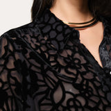 Silk Devoré Blouse