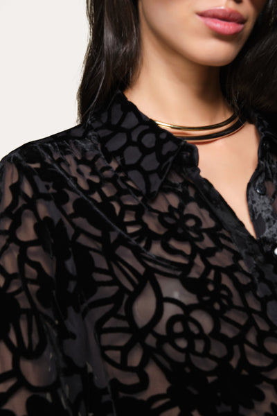 Silk Devoré Blouse Image 4