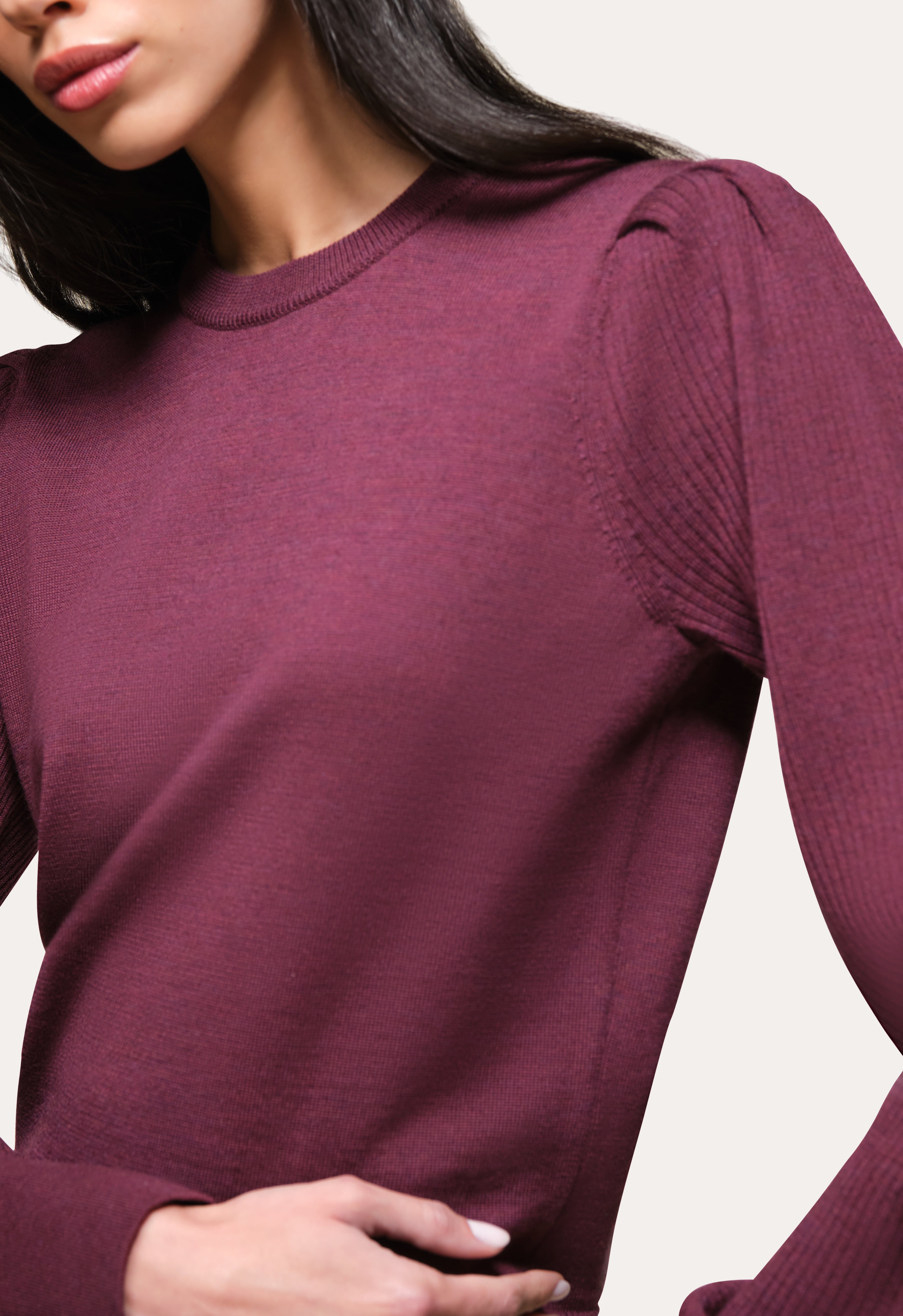 Wool Blouson Sweater