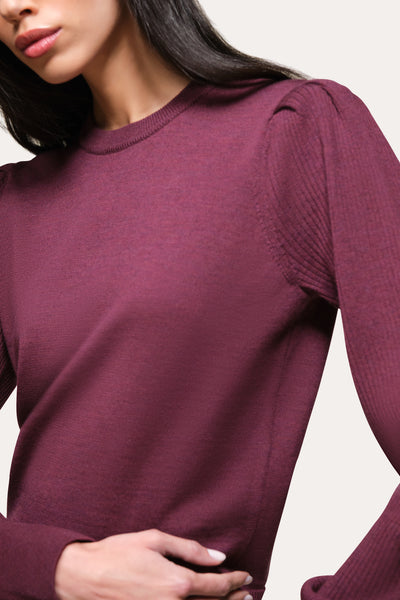 Wool Blouson Sweater Image 4