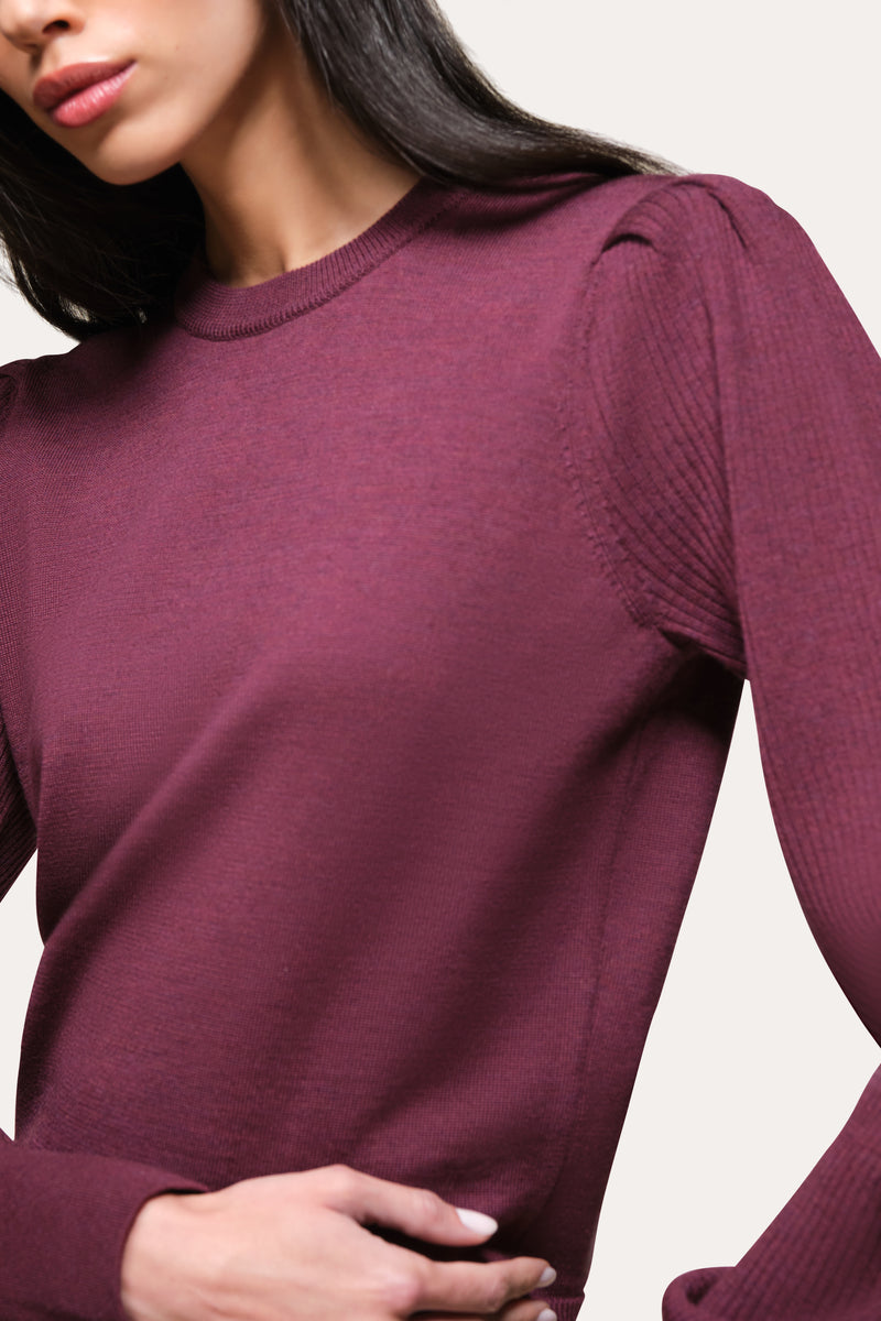 Wool Blouson Sweater