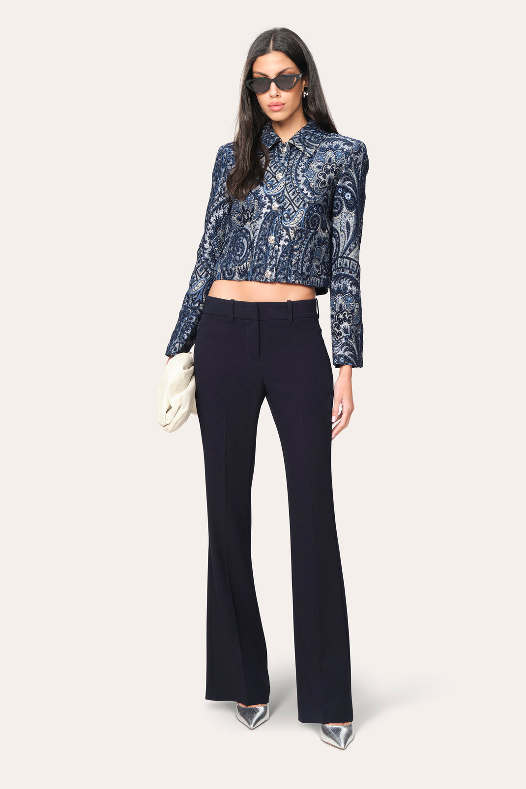 Crepe Overlay Slit Pant – Elie Tahari