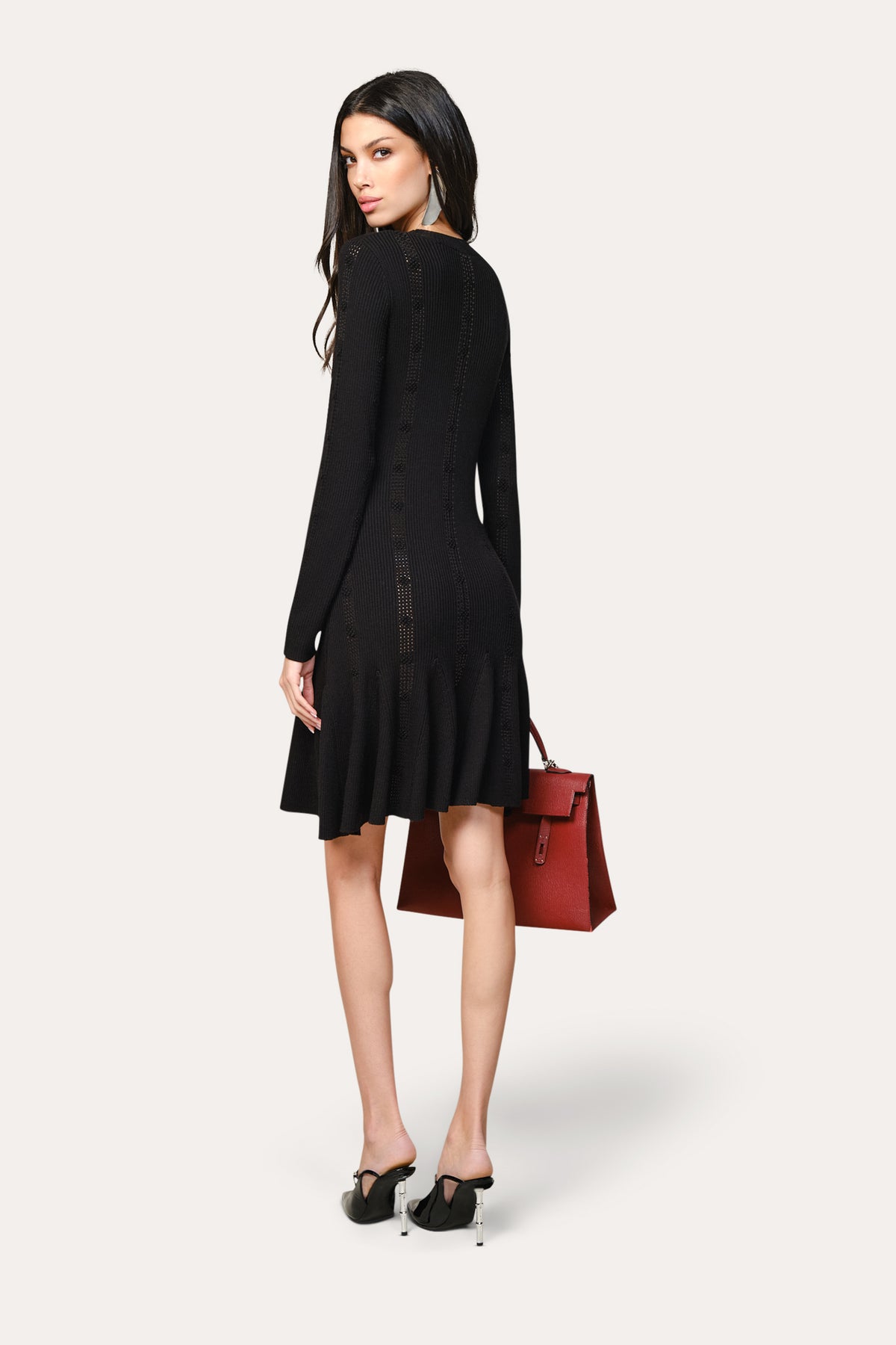 Silk Knitted Dress Black / S Silk Knitted Dress Black / S