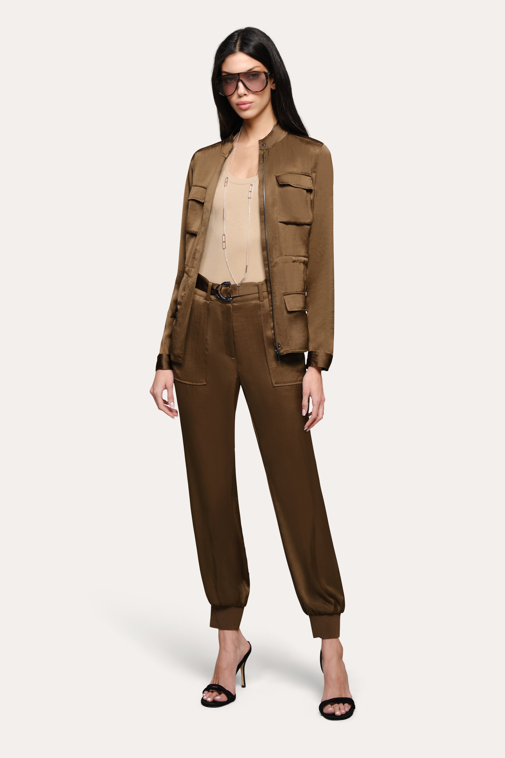 Olivia Utility Satin Jacket