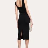 Sylvie Milano Pointelle Midi Dress