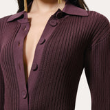 Roxanne Ribbed Duster Dress