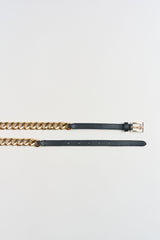 Gold Chain Belt - Black