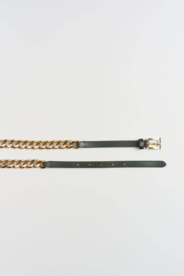 Gold Chain Belt - Loden