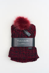 Rib Knit Beanie & Infinity Scarf