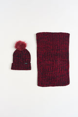 Rib Knit Beanie & Infinity Scarf