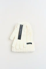Cable Knit Beanie Hat & Gloves