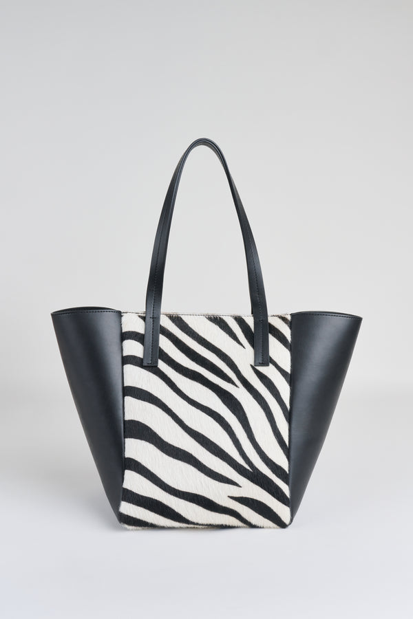 Zebra Calf Hair Tote