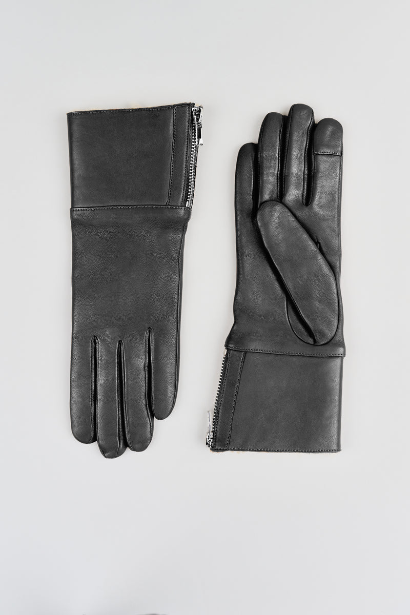 Leather Shearling Gloves