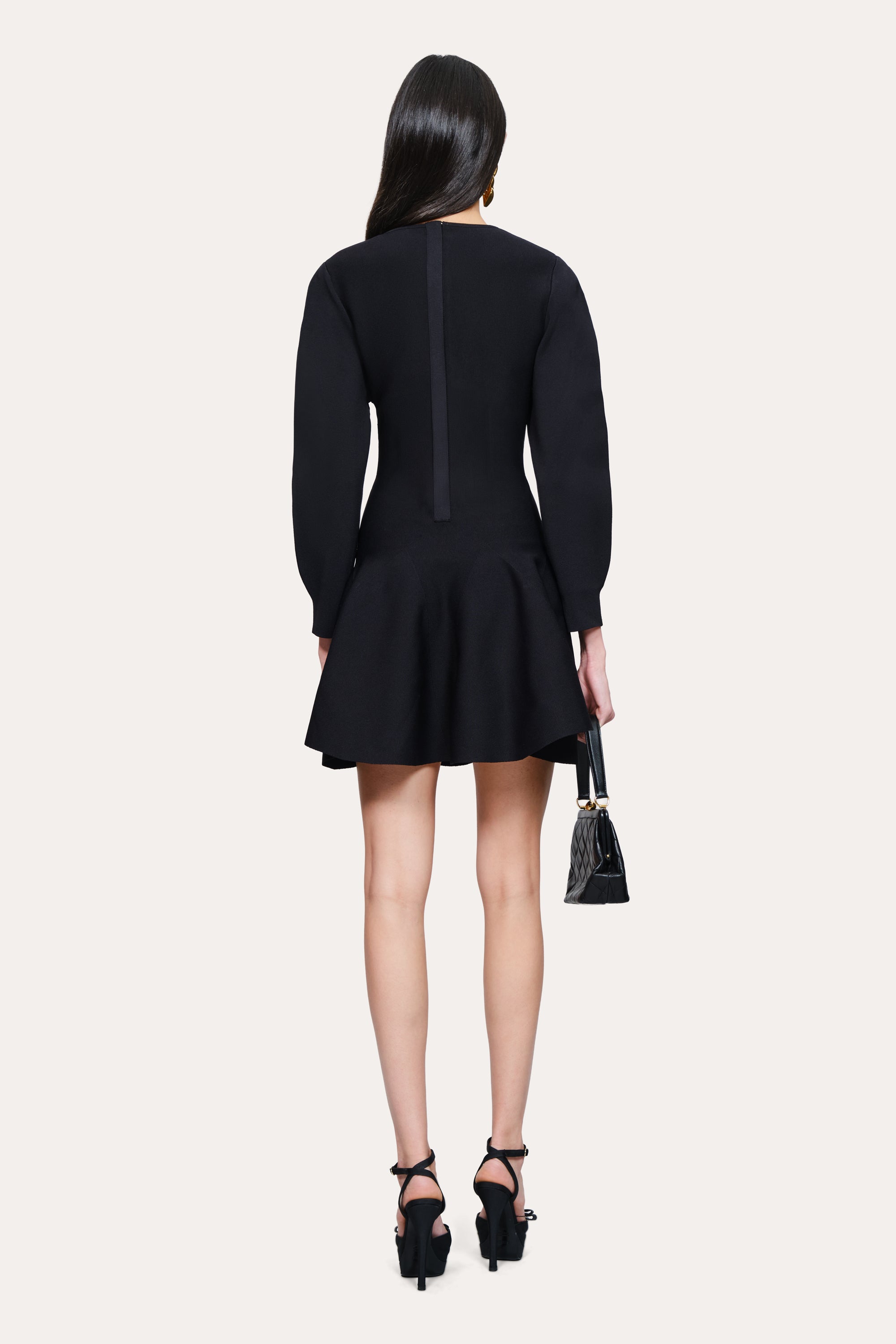 Ruched Mesh Dress