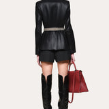 Crocodile Panel Blazer