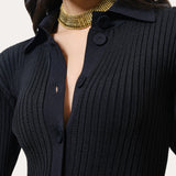 Roxanne Ribbed Duster Dress