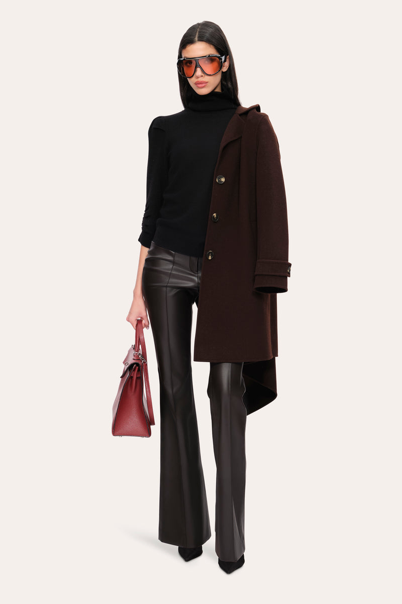Pinched Cash-Wool Sweater