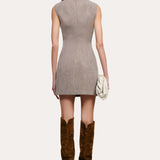 Cécile Bouclé Button Dress