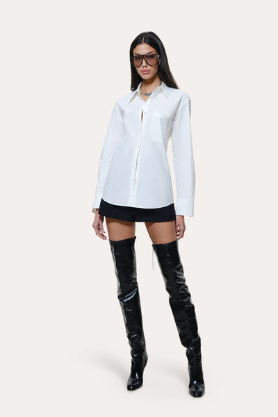 Mari Cotton Poplin Button Down