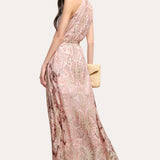 Annie Silk Halter Dress