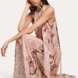 Annie Silk Halter Dress