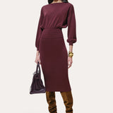 Yara Milano Knit Midi Dress