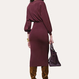 Yara Milano Knit Midi Dress