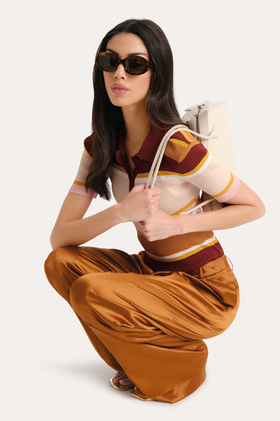 Kaia Satin Wide Leg Pant