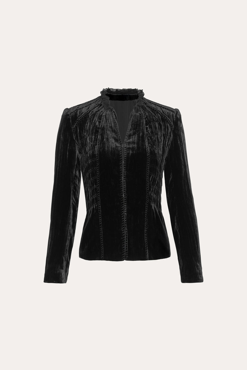 Velvet Detailed Jacket