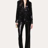 Sequined Button Down