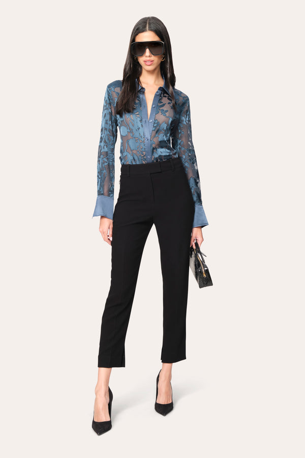 Satin Burnout Shirt
