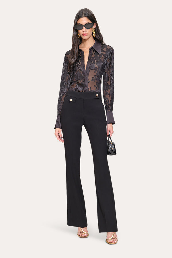 Satin Burnout Shirt