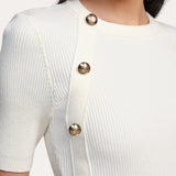 Daphne Ribbed Short Sleeve Top
