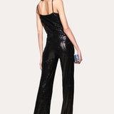 Sequined Draped Camisole