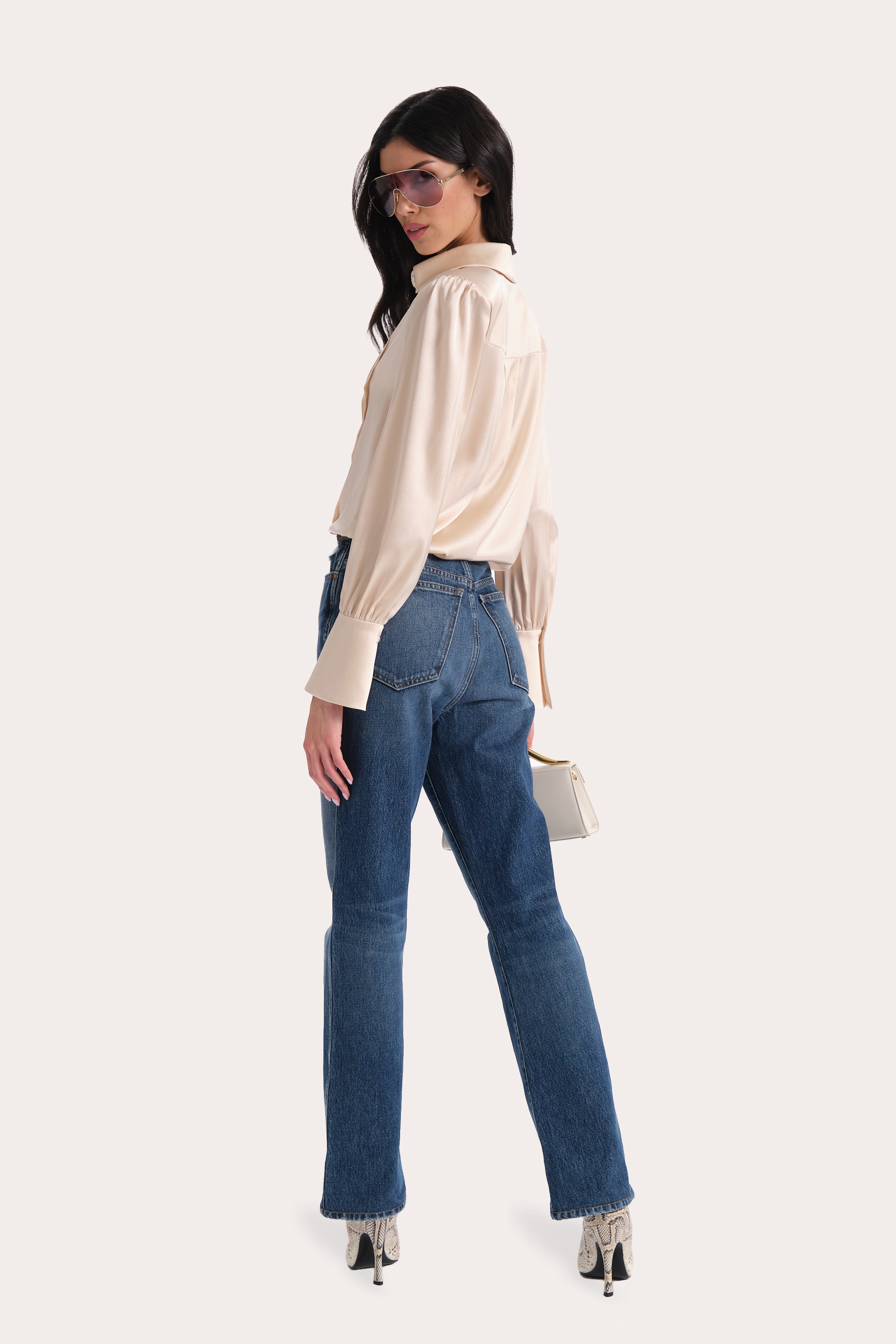 Chloe Charmeuse Blouse