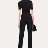 Daphne Ribbed Short Sleeve Top