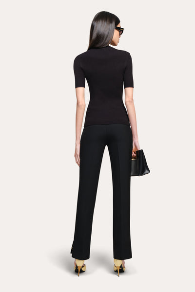Daphne Ribbed Short Sleeve Top