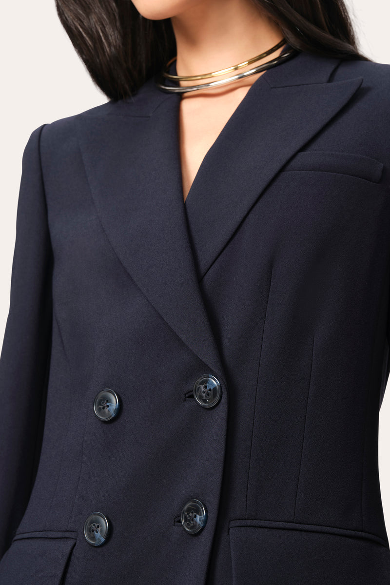Double Breasted Crepe Blazer