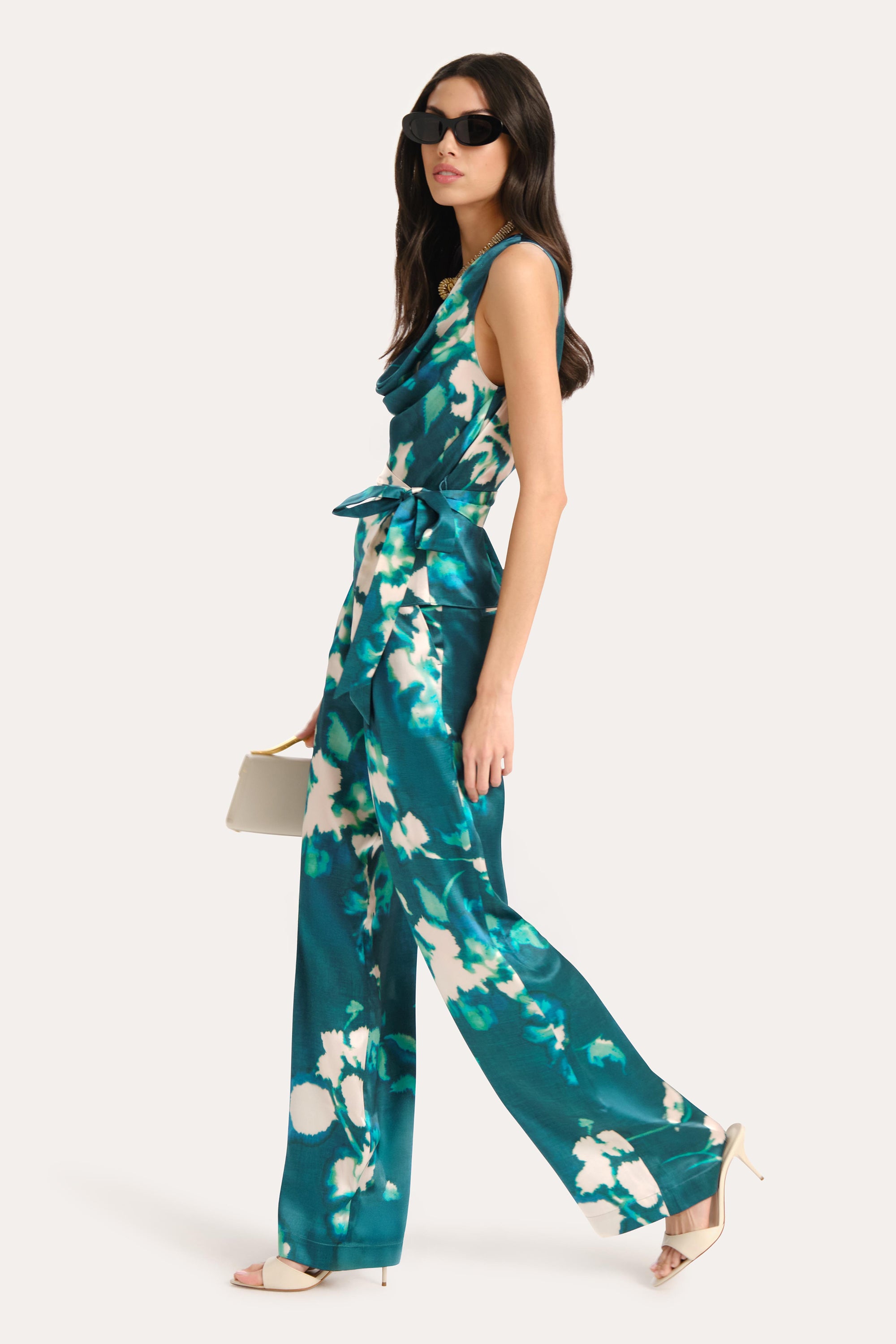 Delilah Floral Silk Halterneck Top