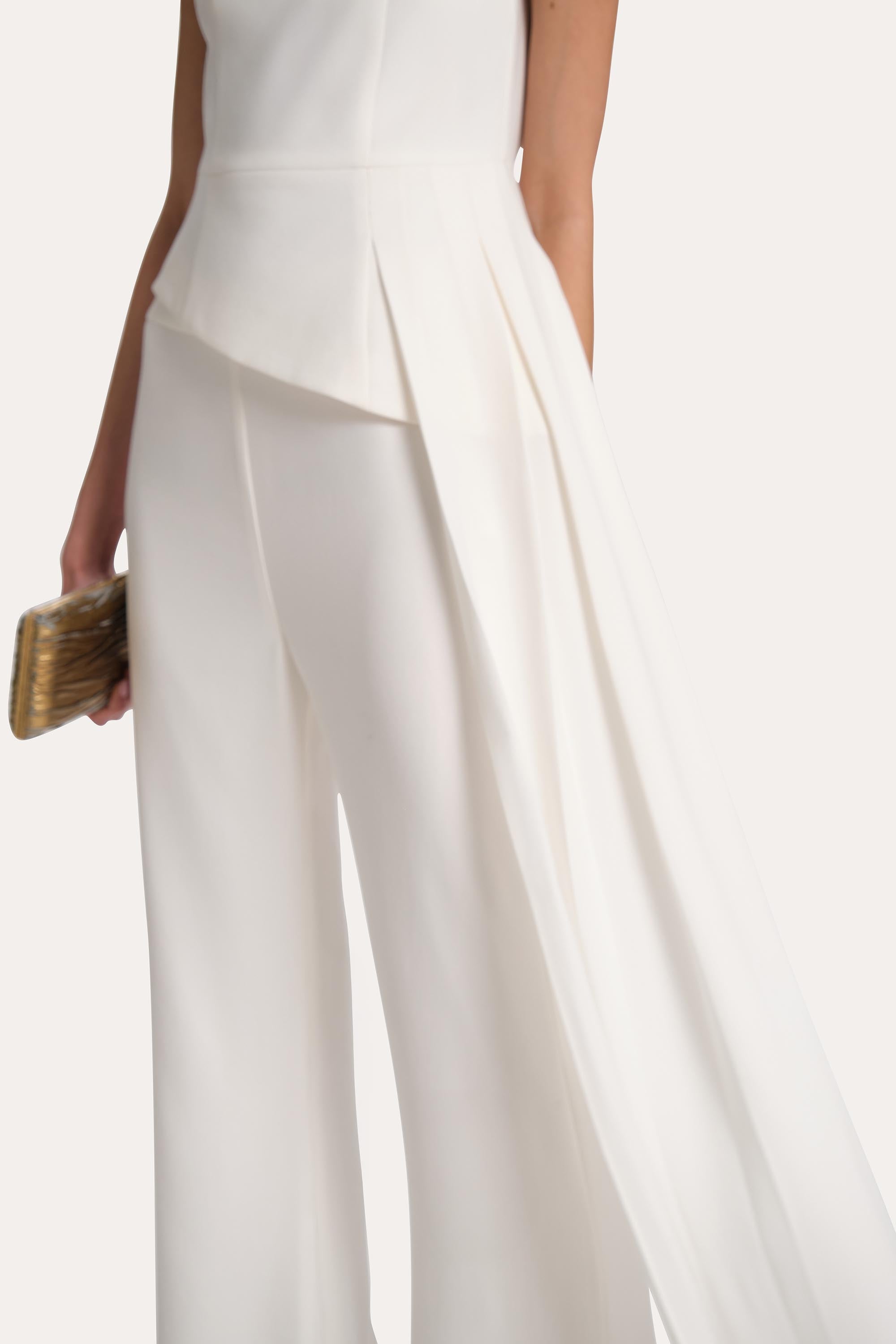 Sylvie Crepe Asymmetric Top