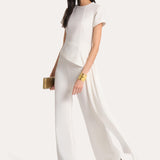 Olivia Fluid Crepe Slim Pant