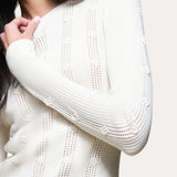 Silk Pointelle Sweater