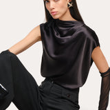 Diane Silk Draped Blouse