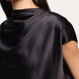 Diane Silk Draped Blouse