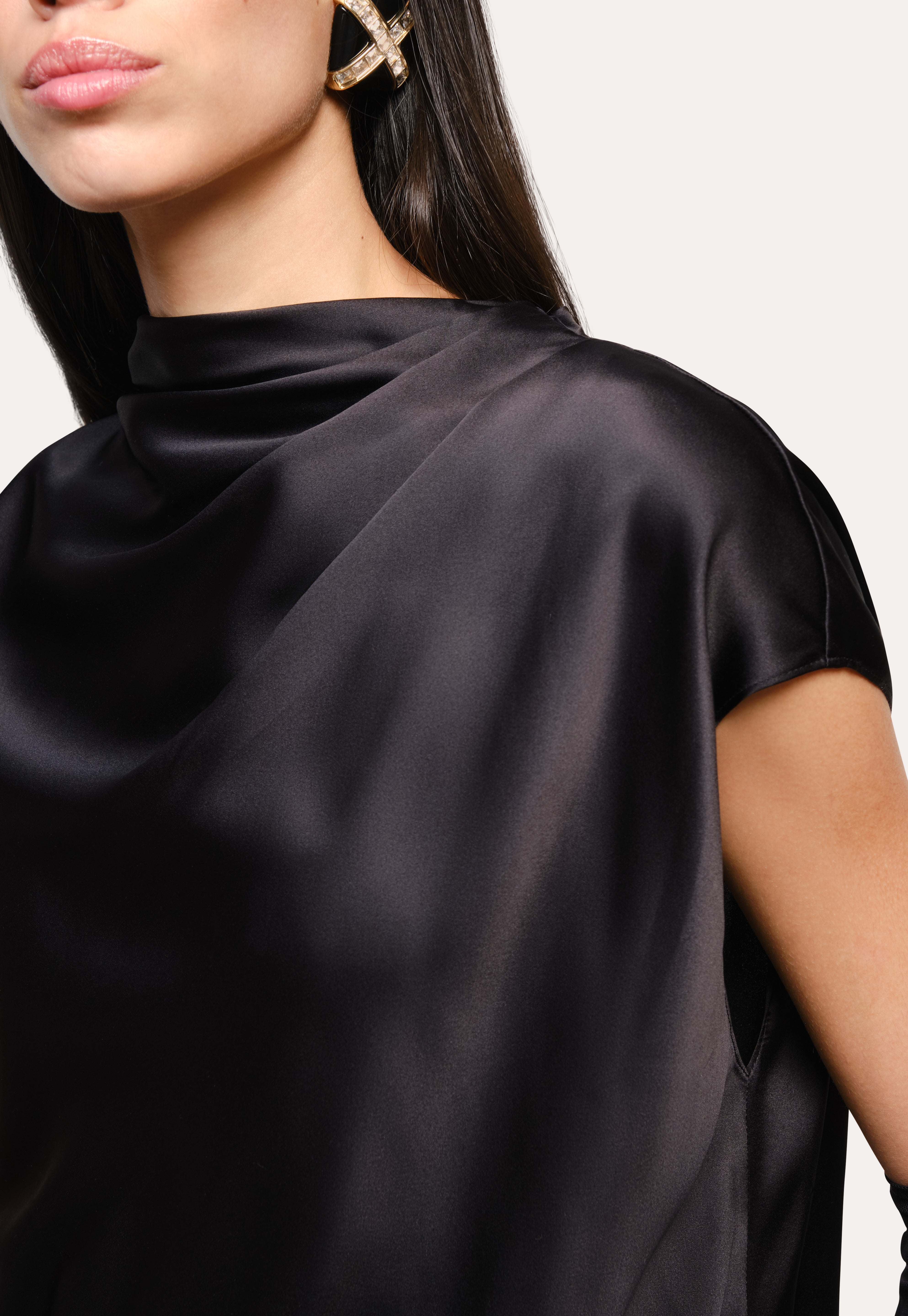 Diane Silk Draped Blouse