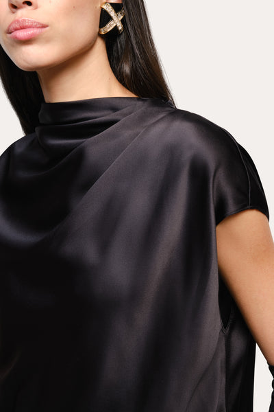 Diane Silk Draped Blouse