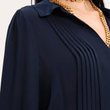 Silk Pintuck Shirt